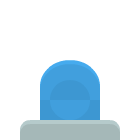 Blue button
